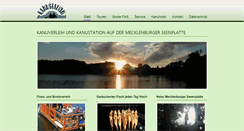 Desktop Screenshot of kanustation-tietzowsee.de