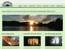 Tablet Screenshot of kanustation-tietzowsee.de